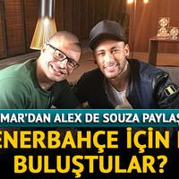 Neymar’dan Alex de Souza paylaşımı! Fenerbahçe için mi bir araya geldiler? 
