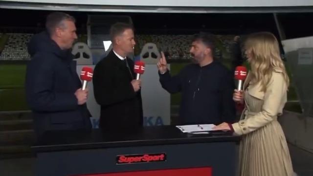 Gattuso, mağlubiyet sonrası canlı yayını bastı! Gergin anlar... Herkes şok oldu