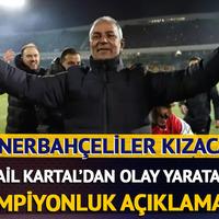 İsmail Kartal'dan olay yaratan şampiyonluk açıklaması! Fenerbahçeliler kızabilir