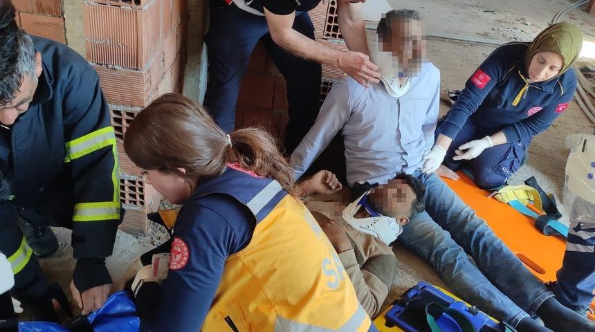 8 metreden düşen işçiler yaralandı! Soruşturma başlatıldı