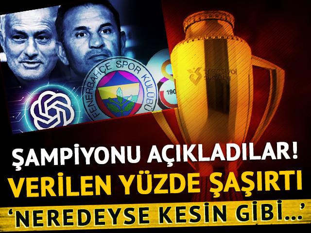Süper Lig şampiyonunu açıkladılar! Verilen yüzdeyi görenler şaşkına döndü