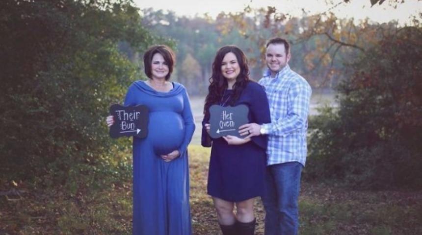 S&uuml;per Babaanne! 50 yaşındaki kadın fedakarlık yaparak kendi torununu doğurdu