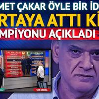 Ahmet Çakar, Fenerbahçe'nin şampiyonluğunu açıkladı! Galatasaray'ın puan kaybedeceği maçları tek tek söyledi...