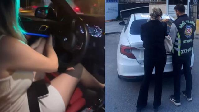 Trafiği tehlikeye attı üstüne bir de sosyal medyadan paylaştı! Faturası ağır oldu