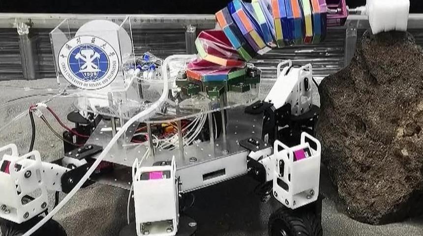 Çin’den devrim niteliğinde teknoloji: Altı bacaklı robot geliyor! Uzay'da maden arayacak...