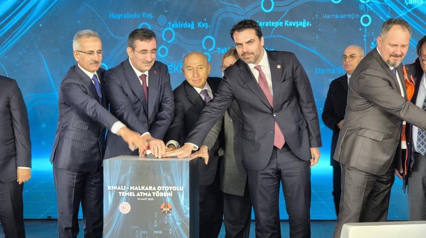Kınalı-Malkara Otoyolu'nun temeli atıldı! İstanbul-Tekirdağ arası 1 saate, İstanbul-Çanakkale arası 2 saate düşecek   