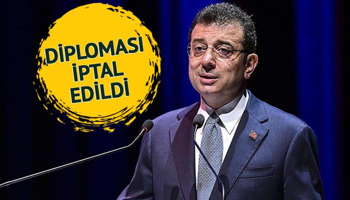 Son dakika: Ekrem İmamoğlu'nun üniversite diploması iptal edildi! Cumhurbaşkanı adayı olamayacak