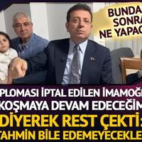 Diploması iptal edilen İmamoğlu rest çekti
