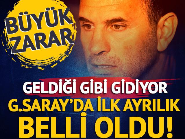 G.Saray'da ilk ayrılık belli oldu! Geldiği gibi gidiyor...