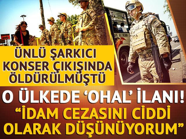 Ünlü şarkıcı konser çıkışı öldürülmüştü! Peru'da OHAL ilan edildi