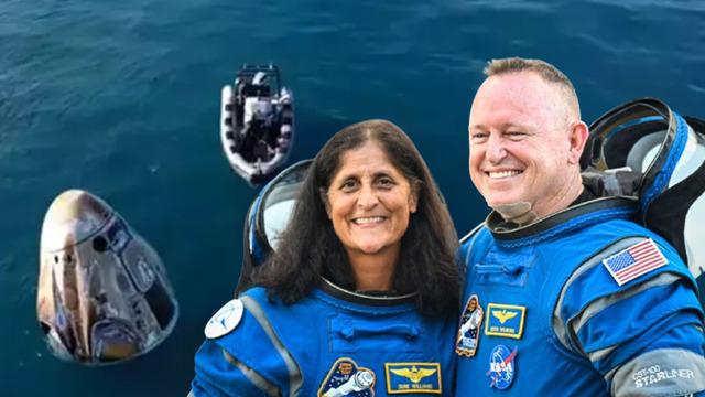 9 ay orada kaldılar: Uluslararası Uzay İstasyonu'nda mahsur kalan astronotlar Dünya'ya döndü!