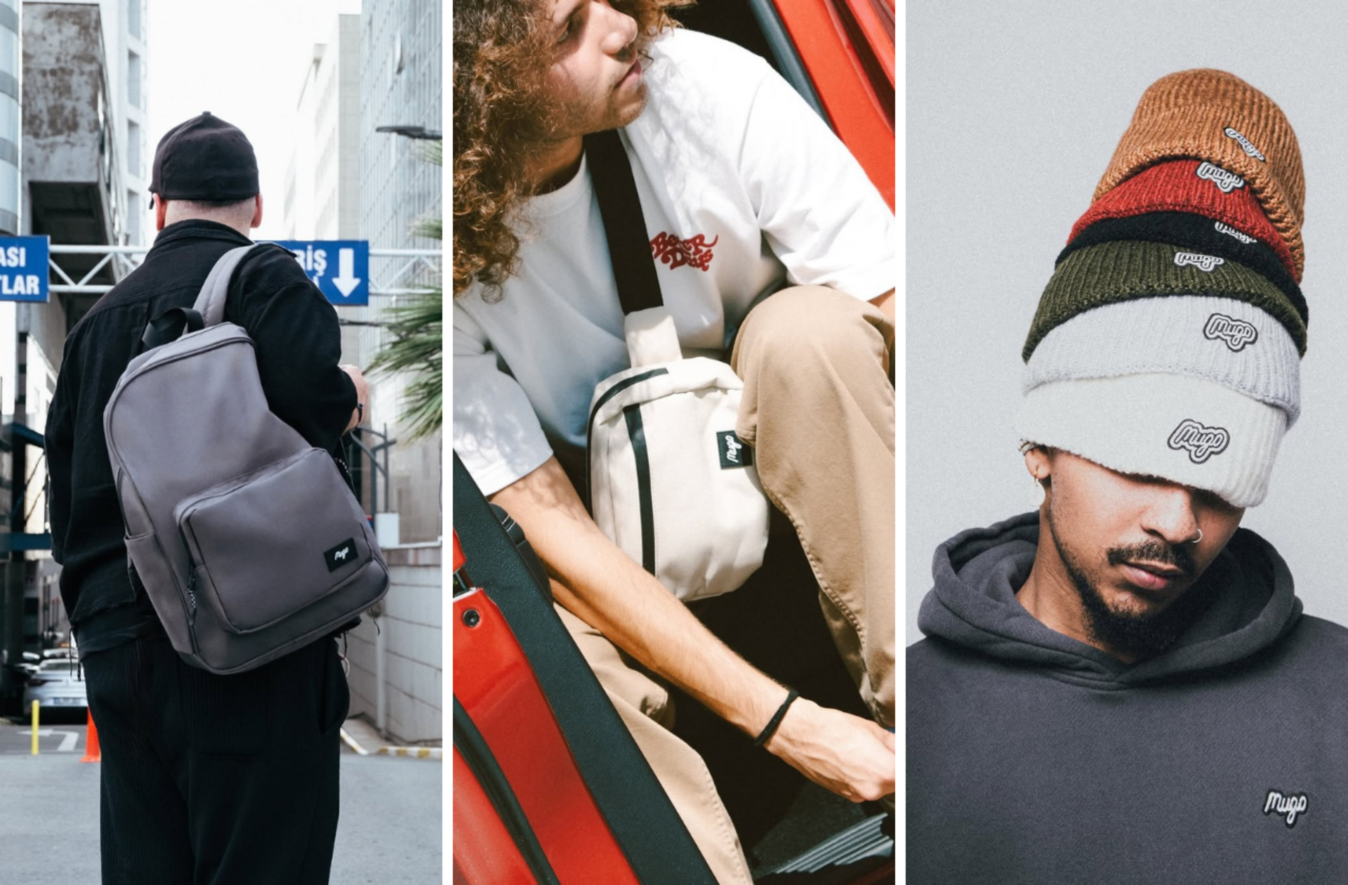Tişörtten çantaya en havalı ve konforlu MUGO ürünleri burada