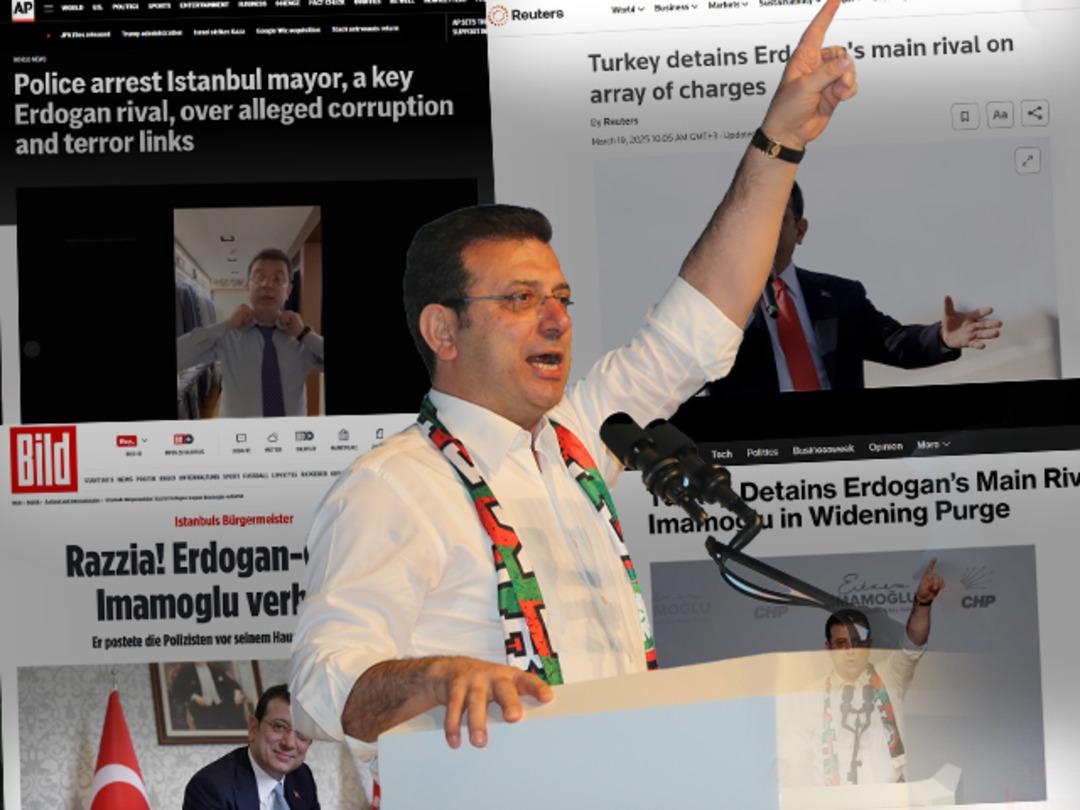 İmamoğlu'nun g&ouml;zaltına alınması d&uuml;nyanın g&uuml;ndeminde! 'Erken se&ccedil;im' yorumları yapılıyor