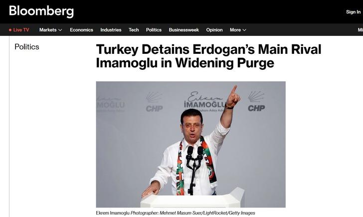 BLOOMBERG'DEN İMAMOĞLU YORUMU