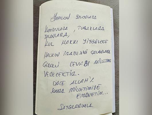 SON DAKİKA: Ekrem İmamoğlu el yazısıyla yazdı: "Önce Allah'a sonra milletimize emanetim!"