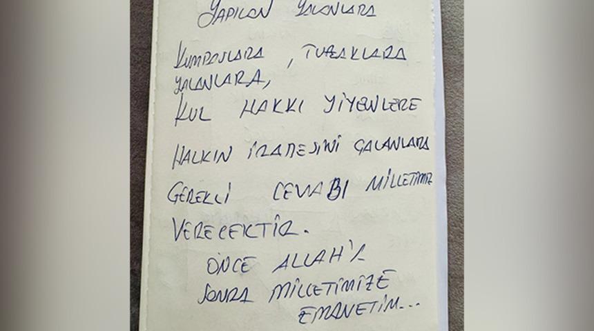 SON DAKİKA: Ekrem İmamoğlu el yazısıyla yazdı: "Önce Allah'a sonra milletimize emanetim!"