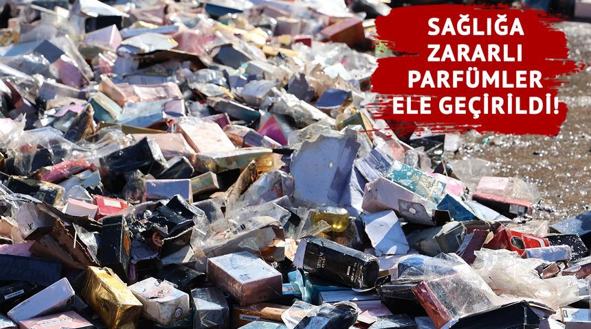 İnsan cildine ve sağlığına zararlı 2 bin 315 adet sahte parfüm ele geçirildi! 