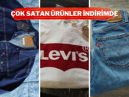 Levi's jeanler, tişörtler ve dahası %50'ye varan indirimlerle burada