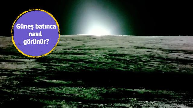 Gün batımı Ay'da nasıl görünür? Nasa ilk yüksek çözünürlüklü görüntüleri paylaştı...