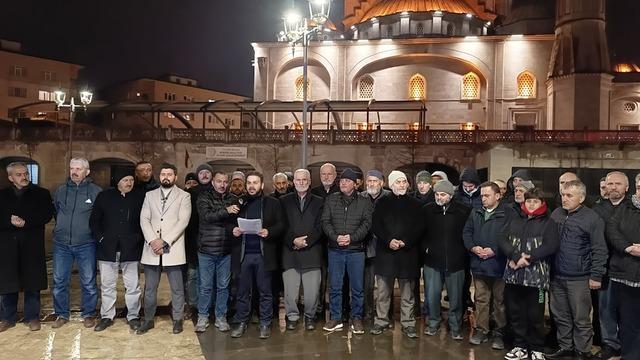 Ordu'da İsrail'in Gazze'ye yönelik saldırıları protesto edildi