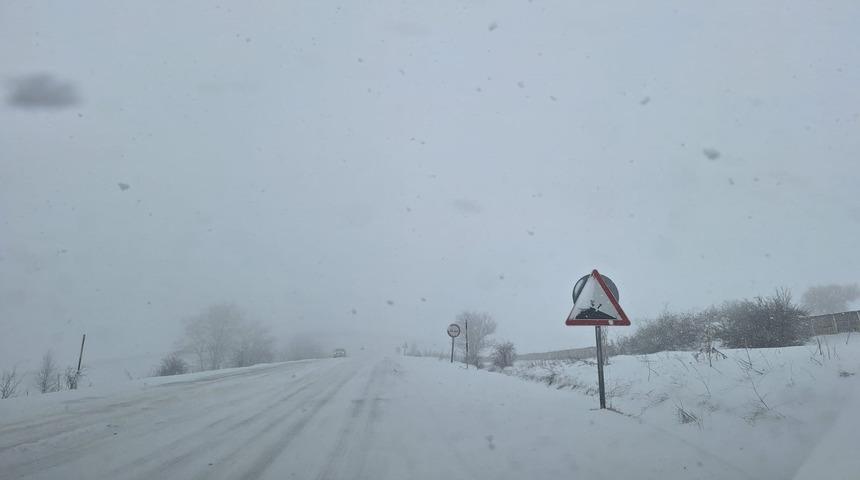 Vezirköprü'de kar yağışı