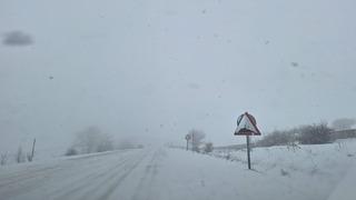 Vezirköprü'de kar yağışı