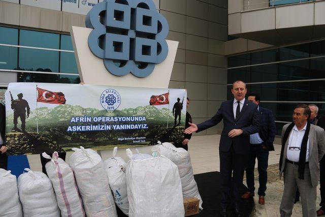 ’Zeytin Dalı Harekatı’na Biga’dan destek