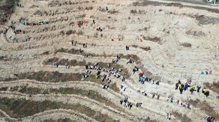 Denizli'de Ormancılık Günü etkinliği: 15 bin 300 fidan toprakla buluştu