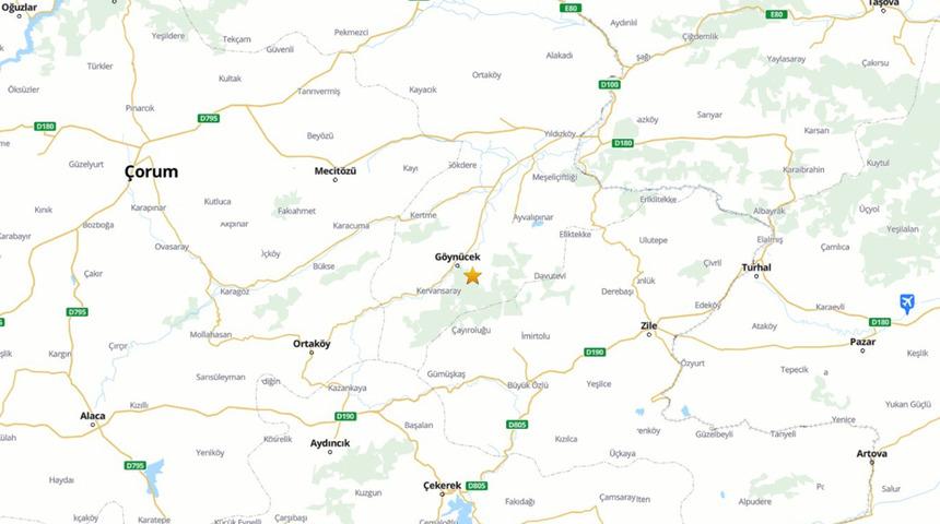 Amasya'da 3.1 b&uuml;y&uuml;kl&uuml;ğ&uuml;nde deprem!