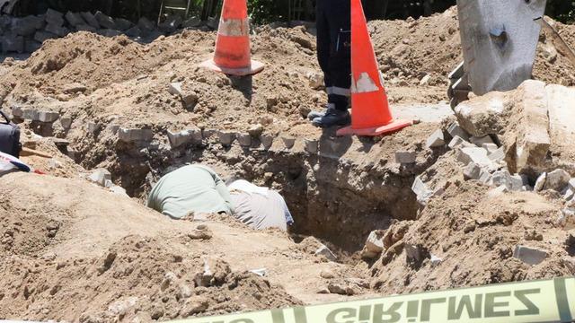 Denizli'de altyapı çalışması sırasında tarihi lahit bulundu!
