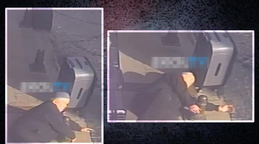 Saniye saniye kaydedildi: Yere düşen yaşlı adam demir dubaya başını vurup hayatını kaybetti!