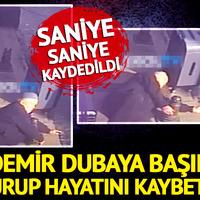 Yere düşen yaşlı adam demir dubaya başını vurup hayatını kaybetti!
