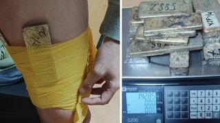 Türkiye’ye giriş yaparken yakalandı! Kilolarca altını vücuduna sarmış…