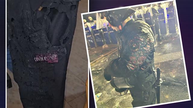 Saraçhane'de polise asitli saldırı! Çevik kuvvet polisi yaralandı, üniforması eridi