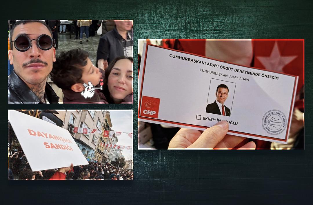 Ekrem İmamoğlu i&ccedil;in dayanışma sandığına giden &uuml;nl&uuml;ler! Sosyal medyada paylaştılar