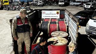 6 milyon TL değerindeki elektrik kablosu çalan hırsızlar yakalandı