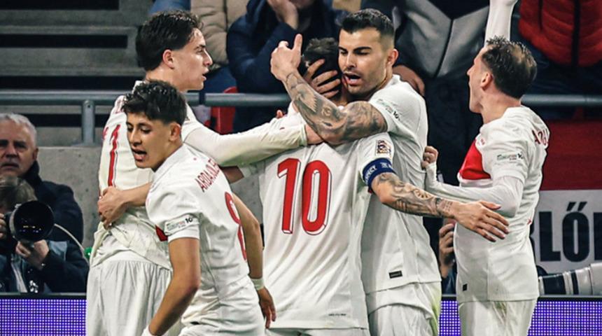  A Milli Takımımız tarihte bir ilki başardı! Macaristan'ı eleyen millilerimiz, Uluslar Ligi'nde A Kategorisine yükseldi