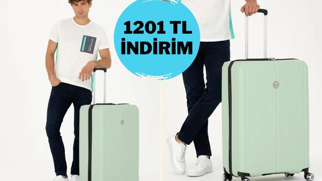 Tatile çıkmadan önce alınması gereken tek şey! Pierre Cardin Büyük Boy Valiz'de 1201 TL indirim