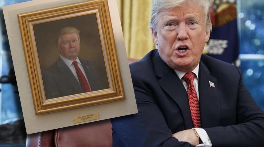 Trump portresini beğenmeyince küplere bindi! 'Kasten biçimsiz resmedildiğini' iddia etti