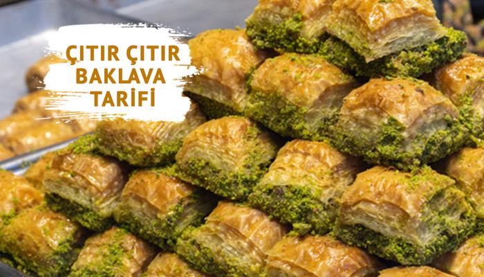 Bayram geliyor: Çıtır çıtır antep usulü baklava tarifi