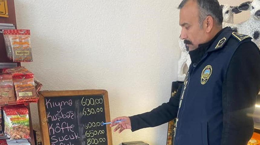 Zabıtadan fiyat etiketi denetimi