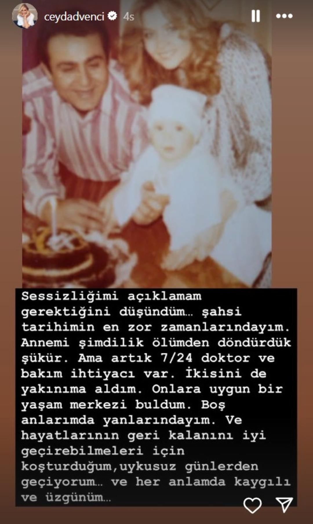 Günlerdir sessiz kalmıştı! Ceyda Düvenci zor günler geçiriyor! Kaygılı ve üzgünüm... 2