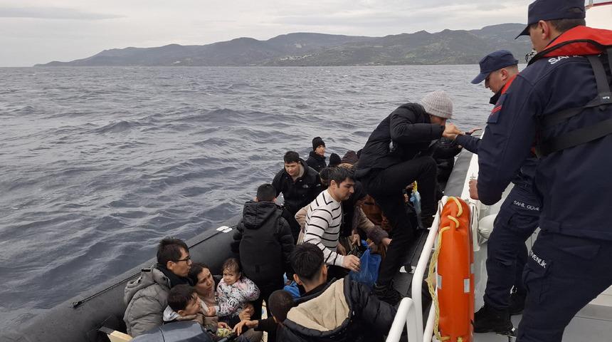 Çanakkale'de 41 düzensiz göçmen yakalandı