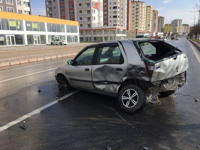 Kayseri’de trafik kazası: 1 yaralı