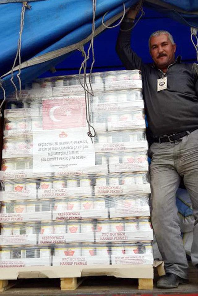 Antalyalı esnaftan, Afrin e ke&ccedil;i boynuzu pekmezi 1