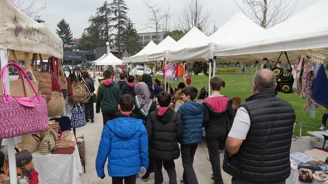 Sanat sokağı ‘sıfır atık’ teması ile açıldı