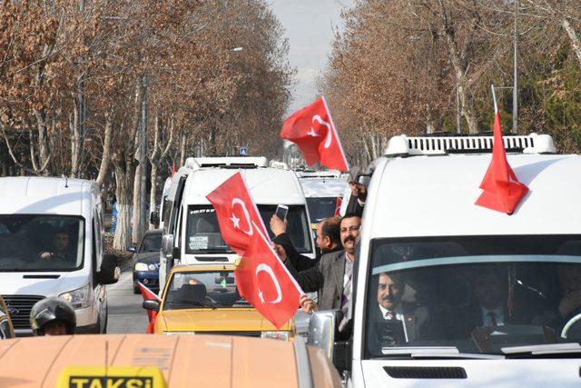 Malatyalı şoförlerden 'Zeytin Dalı Harekatı' için gönüllü askerlik başvurusu