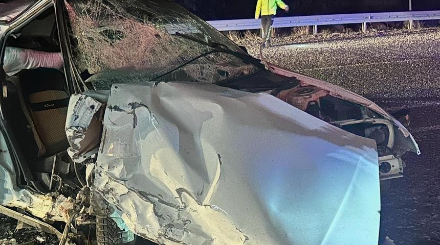 Horasan’da feci kaza: 1 ölü, 3 yaralı