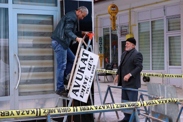 Yozgat'ta şehidi icraya veren avukatın bürosuna saldırı