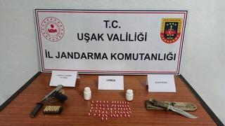 Uşak’ta kaçak kazı yapan 6 şüpheli suçüstü yakalandı